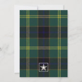 Army Tartan Einladung (Rückseite)
