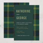 Army Tartan Invitation Einladung (Vorne/Hinten)