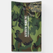 Army themed Birthday Party Banner (Vertikal)