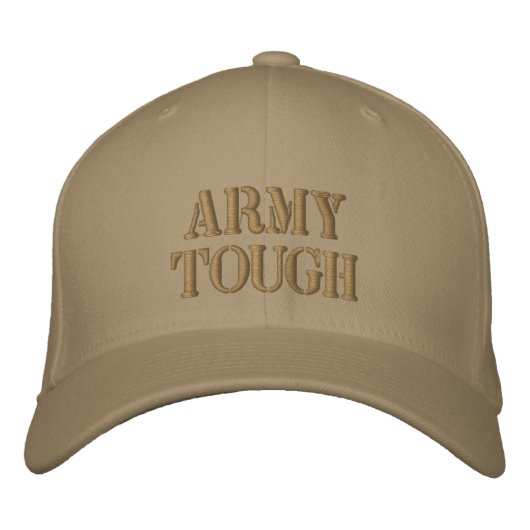 ARMY TOUGH Custom Bestickte Kappe (Vorderseite)