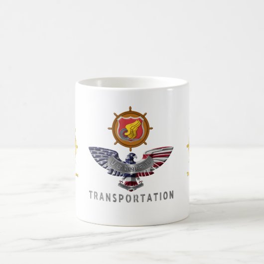 Army Transportcorps Veteran Maßgeschneiderter Adle Kaffeetasse (Mittel)
