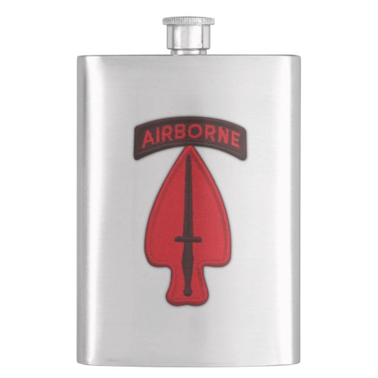 Army USACSOC Special Ops Veterans Vets Patch Flachmann (Vorderseite)