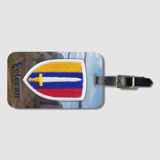 Army USARV Vietnam Nam War Vets Patch Gepäckanhänger (Vorderseite (Horizontal))