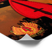 Army USASOC Special Ops LRPS LRRP Recon Veterans Poster (Ecke)