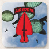 Army USASOC Special Ops SOC Veterans Getränkeuntersetzer (Vorderseite)