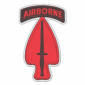 Army USASOC Special Ops Veterans Contour Sticker (Vorderseite)