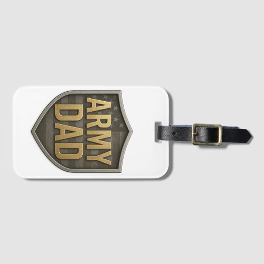 Army-Vater Gepäckanhänger (Vorderseite (Horizontal))