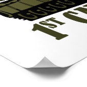 Army Vet - M1 Tank Poster (Ecke)