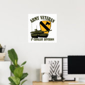 Army Vet - M1 Tank Poster (Heimbüro)