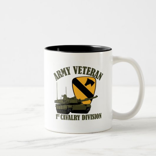Army Vet - M1 Tank Zweifarbige Tasse (Rechts)