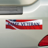 Army Veteran American Flag Autoaufkleber (Auf Auto)