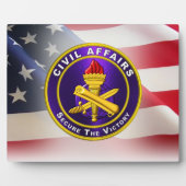 Army Veteran für zivile Angelegenheiten Fotoplatte (Vorderseite)