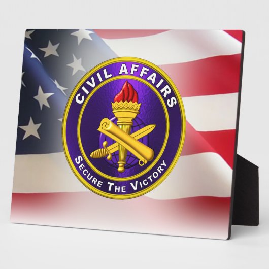 Army Veteran für zivile Angelegenheiten Fotoplatte (Seite)