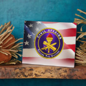 Army Veteran für zivile Angelegenheiten Fotoplatte (Seite)