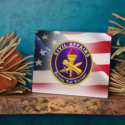 Army Veteran für zivile Angelegenheiten Fotoplatte (Seite)