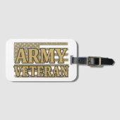 Army Veteran Gepäckanhänger (Vorderseite (Horizontal))