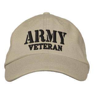 Army Veteran Hat Bestickte Baseballkappe