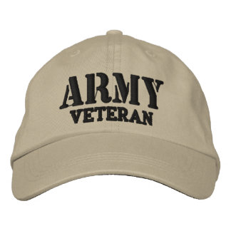 Army Veteran Hat Bestickte Baseballkappe