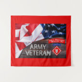 Army Veteran Ingenieur Brigade-Im Flugzeug Wandteppich (Vorderseite (Horizontal))