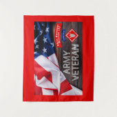 Army Veteran Ingenieur Brigade-Im Flugzeug Wandteppich (Vorderseite)