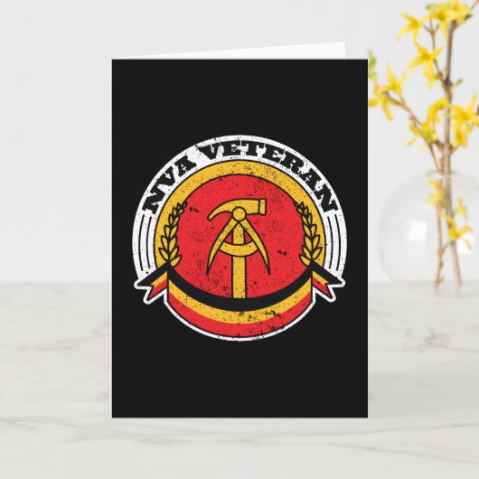 Army Veteran Karte (Gelbe Blume)