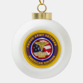 Army Veteran Medical Corps Sichern Weihnachten Keramik Kugel-Ornament (Vorderseite)