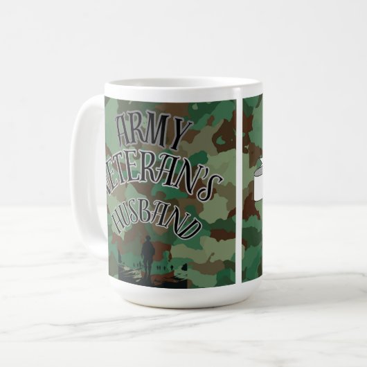 Army Veteran's Ehemann Kaffeetasse (Vorderseite Links)