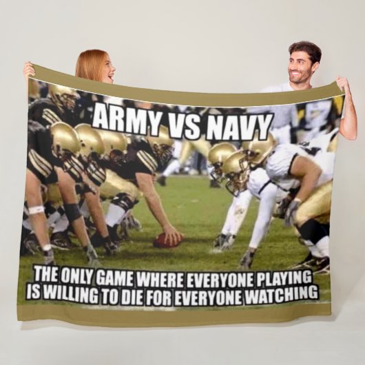 ARMY vs NAVY Fleecedecke (Beispiel)