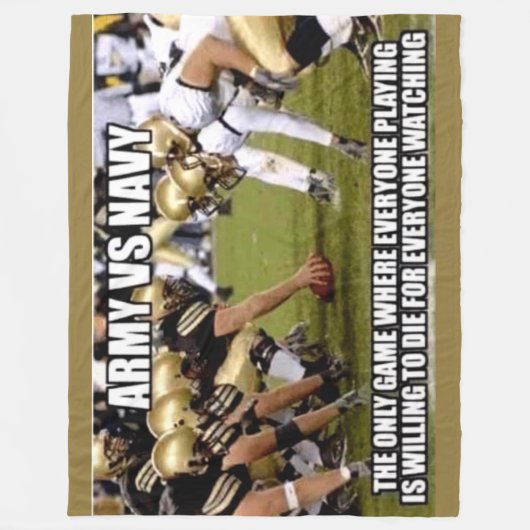 ARMY vs NAVY Fleecedecke (Vorderseite)