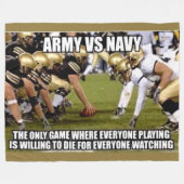 ARMY vs NAVY Fleecedecke (Vorderseite (Horizontal))