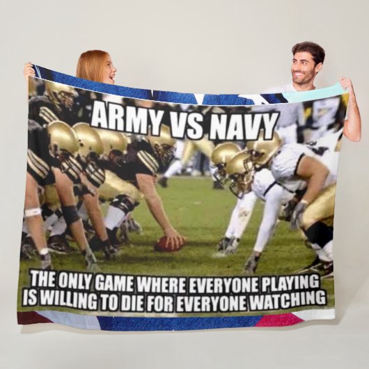 ARMY vs NAVY Fleecedecke (Beispiel)