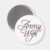 Army wife magnet (Vorderseite/Rückseite)