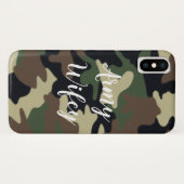 Army Wifey Green Camouflage iPhone Case (Rückseite (Horizontal))