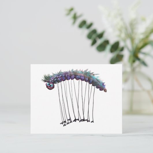 Army Worm Postkarte (Stehend Vorderseite)