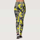 Army Yellow Camouflage Gemustert | LEGGINGS (Rückseite)