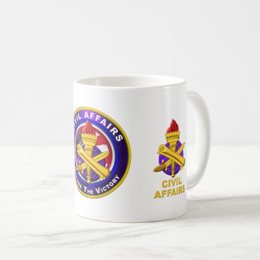 Army Zivil Affairs Kaffeetasse (VorderseiteRechts)