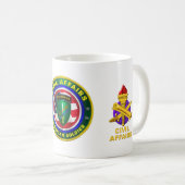 Army Zivil Affairs Veteran Kaffeetasse (VorderseiteRechts)