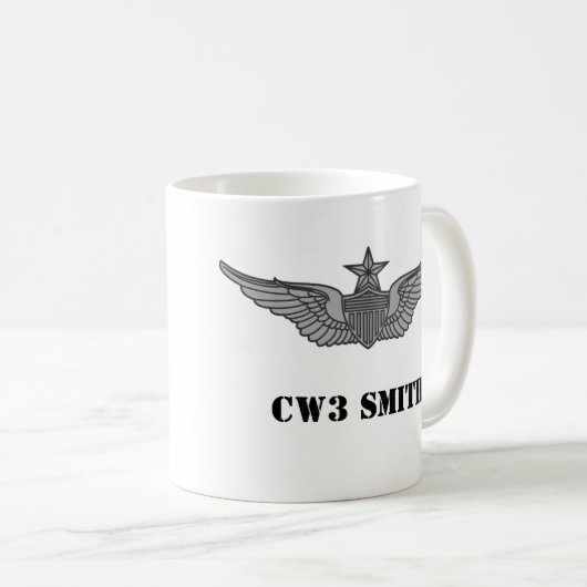 ArmySrAvnBadge, 3. MI-Bataillon, SMITH CW3 Kaffeetasse (VorderseiteRechts)