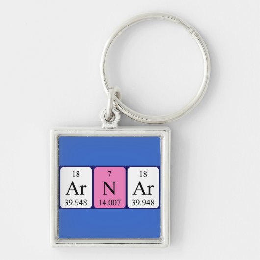 Arnar Periodenschlüsselring Schlüsselanhänger (Vorne)