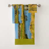 Arnarstapi Amtmansshus und Stapafell, isländisch Badhandtuch Set (Insitu)