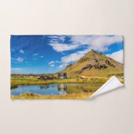 Arnarstapi Amtmansshus und Stapafell, isländisch Badhandtuch Set