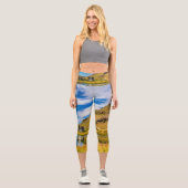 Arnarstapi Amtmansshus und Stapafell, isländisch Capri Leggings (Vorderseite)