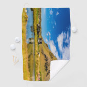 Arnarstapi Amtmansshus und Stapafell, isländisch Golfhandtuch (Insitu)