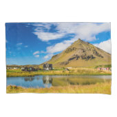 Arnarstapi Amtmansshus und Stapafell, isländisch Kissenbezug (Vorderseite)