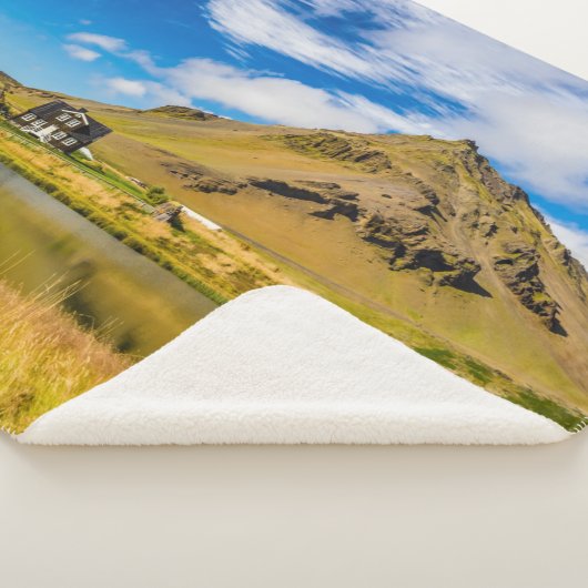 Arnarstapi Amtmansshus und Stapafell, isländisch Sherpadecke (3/4)