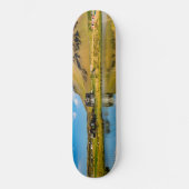 Arnarstapi Amtmansshus und Stapafell, isländisch Skateboard (Vorderseite)