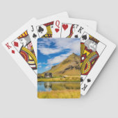 Arnarstapi Amtmansshus und Stapafell, isländisch Spielkarten (Rückseite)