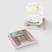 Arnaud's Restaurant Untersetzer, Steinuntersetzer (Seitenansicht)