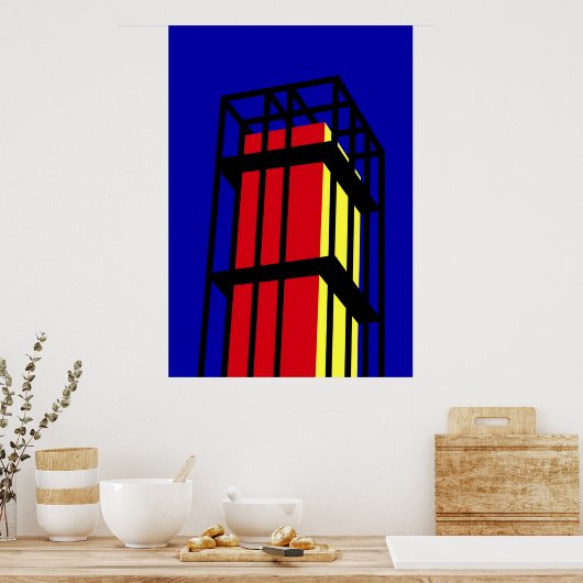 Arne Jacobsen Tower Poster (Küche)