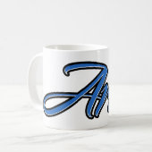 Arne Vorname Name blue Tasse Kaffeetasse (Vorderseite Links)